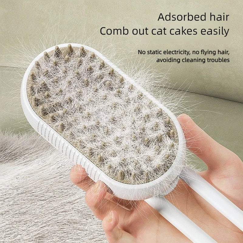 Pet Steam Brush 3-in-1