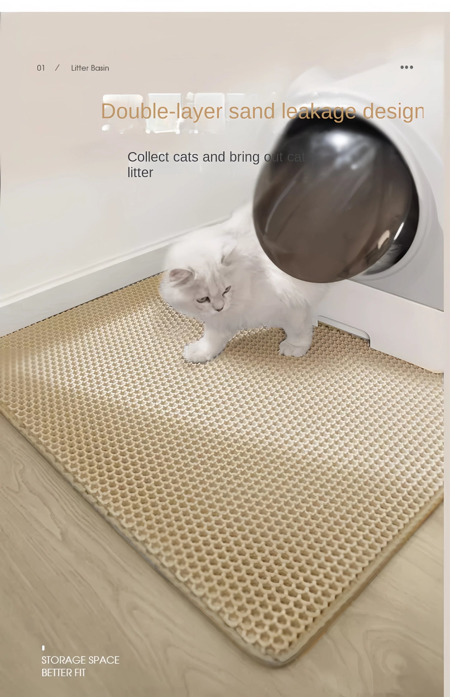 Waterproof Double Layer Cat Litter Mat