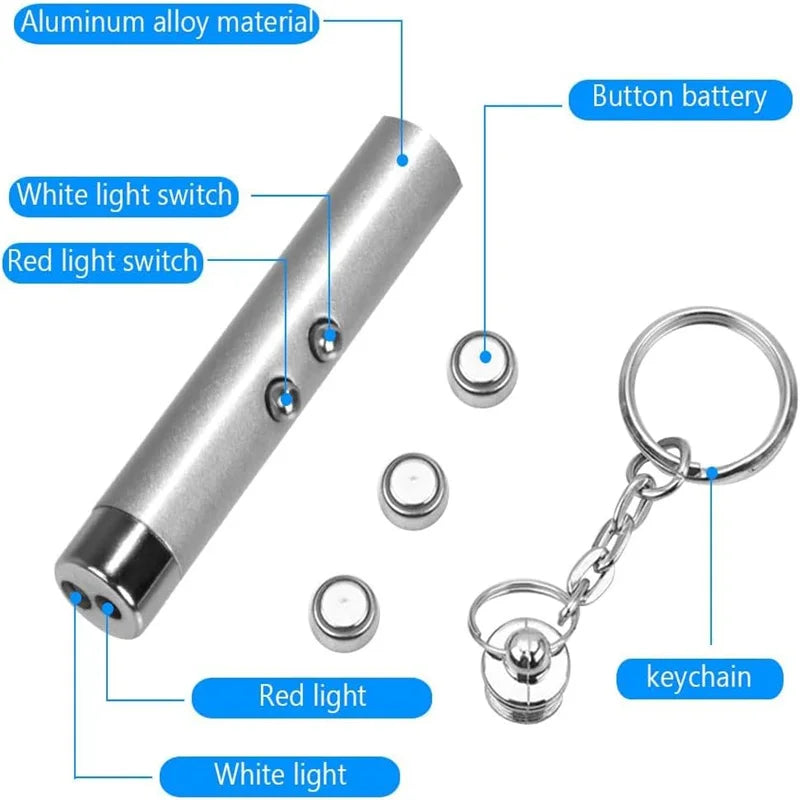 Mini Cat Dog Fun Laser Pointer 2-in-1