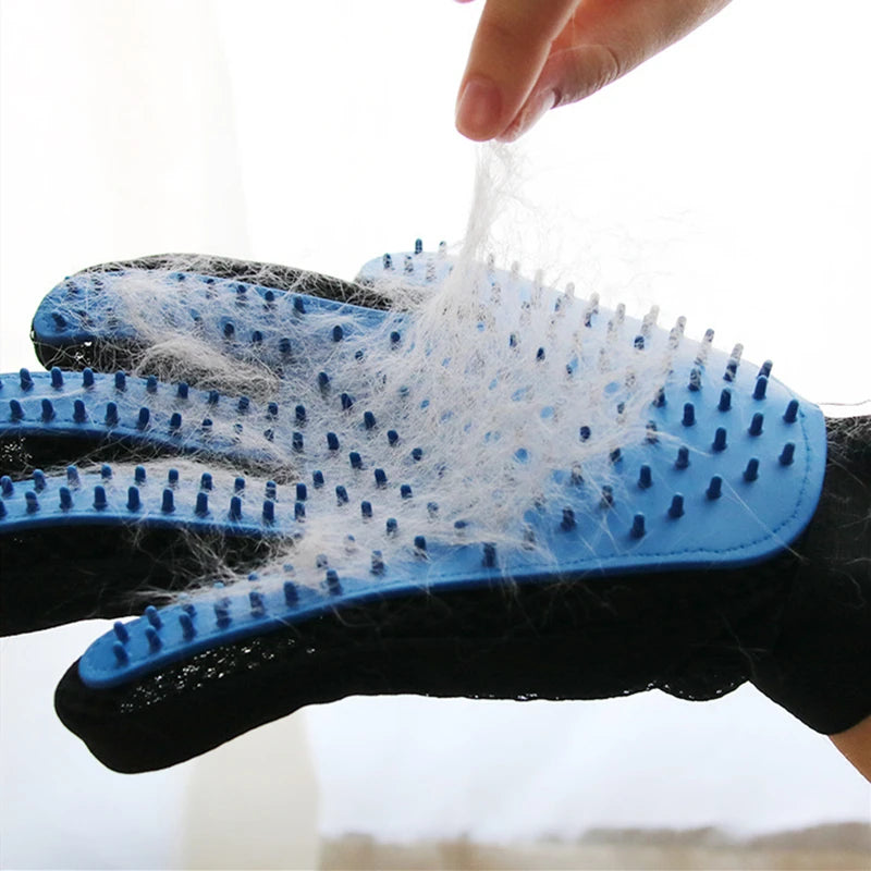 Pet Glove Cat Grooming & Hair Deshedding Brush