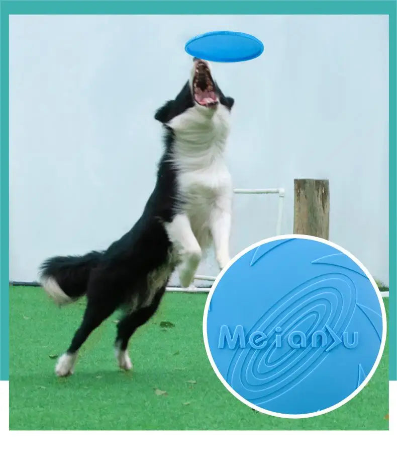 OUZEY Bite Resistant Flying Disc Toy